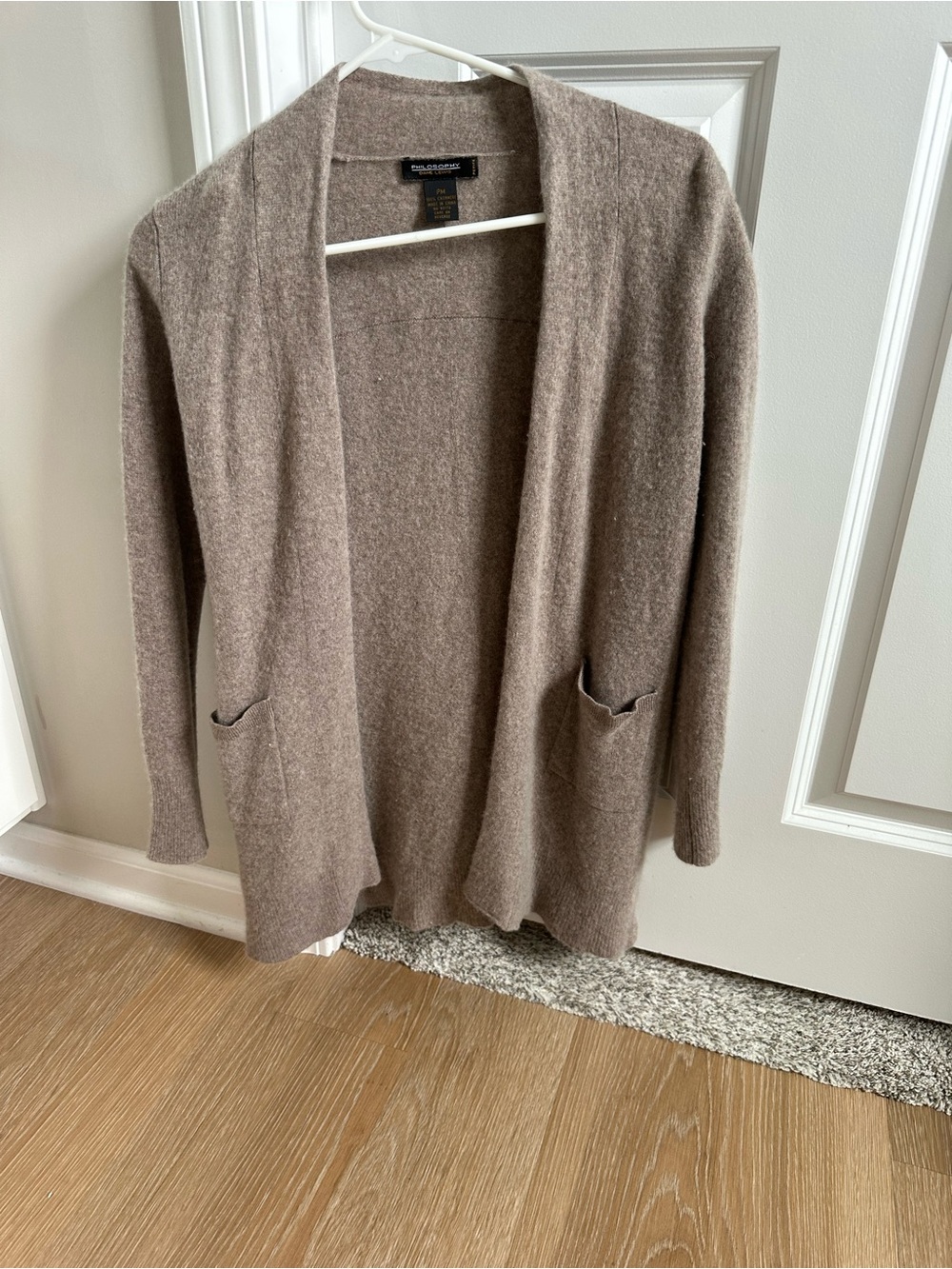Open-Front Wool-Blend Cardigan